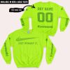 JUST BRAAAP IT – CUSTOM NAME RACING – KAWASAKI – GREEN - SWEATSHIRT
