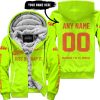 JUST BRAAAP IT – CUSTOM NAME RACING – KTM – ORANGE - FLEECE ZIP HOODIE