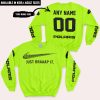 JUST BRAAAP IT – CUSTOM NAME RACING – POLARIS – BLACK - SWEATSHIRT