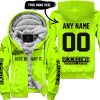 JUST BRAAAP IT – CUSTOM NAME RACING – ROCKSTAR – BLACK - FLEECE ZIP HOODIE