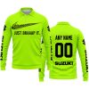 JUST BRAAAP IT – CUSTOM NAME RACING – SUZUKI – BLACK - LONG SLEEVE POLO SHIRT