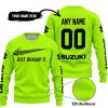 JUST BRAAAP IT – CUSTOM NAME RACING – SUZUKI – BLACK - SWEATER UGLY