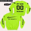 JUST BRAAAP IT – CUSTOM NAME RACING – SUZUKI – BLACK - SWEATSHIRT