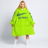 JUST BRAAAP IT – CUSTOM NAME RACING – SUZUKI – BLUE - OODIE BLANKET HOODIE