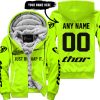 JUST BRAAAP IT – CUSTOM NAME RACING – THOR RACING – BLACK - FLEECE ZIP HOODIE