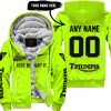JUST BRAAAP IT – CUSTOM NAME RACING – TRIUMPH – BLACK - FLEECE ZIP HOODIE