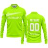 JUST BRAAAP IT – CUSTOM NAME RACING – TROY LEE DESIGNS – WHITE - LONG SLEEVE POLO SHIRT
