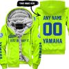 JUST BRAAAP IT – CUSTOM NAME RACING – YAMAHA – BLUE - FLEECE ZIP HOODIE