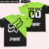 PREMIUM GIFT – CUSTOM NAME RACING  – GREEN - T-SHIRT