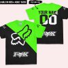 PREMIUM GIFT – CUSTOM NAME RACING  – VIVID GREEN - T-SHIRT