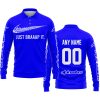 JUST BRAAAP IT – CUSTOM NAME RACING – ALPINESTARS – BLUE - LONG SLEEVE POLO SHIRT