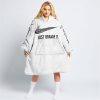 JUST BRAAAP IT – CUSTOM NAME RACING – ALPINESTARS – WHITE - OODIE BLANKET HOODIE