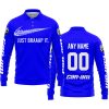 JUST BRAAAP IT – CUSTOM NAME RACING – CAN-AM – BLUE - LONG SLEEVE POLO SHIRT