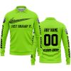 JUST BRAAAP IT – CUSTOM NAME RACING – CAN-AM – GREEN - LONG SLEEVE POLO SHIRT