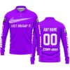 JUST BRAAAP IT – CUSTOM NAME RACING – CAN-AM – PURPLE - LONG SLEEVE POLO SHIRT