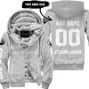 JUST BRAAAP IT – CUSTOM NAME RACING – CAN-AM – SILVER - FLEECE ZIP HOODIE
