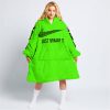 JUST BRAAAP IT – CUSTOM NAME RACING – CAN-AM – VIVID GREEN - OODIE BLANKET HOODIE