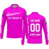 JUST BRAAAP IT – CUSTOM NAME RACING – CAN-AM – VIVID PINK - LONG SLEEVE POLO SHIRT