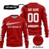 JUST BRAAAP IT – CUSTOM NAME RACING – DUCATI – RED - SWEATER UGLY
