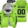 JUST BRAAAP IT – CUSTOM NAME RACING – FLY RACING – GREEN - FLEECE ZIP HOODIE