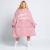 JUST BRAAAP IT – CUSTOM NAME RACING – FLY RACING – PINK - OODIE BLANKET HOODIE