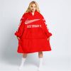 JUST BRAAAP IT – CUSTOM NAME RACING – FLY RACING – RED - OODIE BLANKET HOODIE