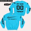 JUST BRAAAP IT – CUSTOM NAME RACING – FLY RACING – SKY BLUE - SWEATSHIRT