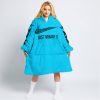 JUST BRAAAP IT – CUSTOM NAME RACING – FLY RACING – SKY BLUE - OODIE BLANKET HOODIE