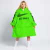 JUST BRAAAP IT – CUSTOM NAME RACING – FLY RACING – VIVID GREEN - OODIE BLANKET HOODIE