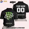 FOX RACING MIX MONSTER ENERGY - CUSTOM NAME - POLO SHIRT