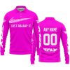 JUST BRAAAP IT – CUSTOM NAME RACING – FLY RACING – VIVID PINK - LONG SLEEVE POLO SHIRT