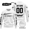 JUST BRAAAP IT – CUSTOM NAME RACING – FLY RACING – WHITE - SWEATER UGLY