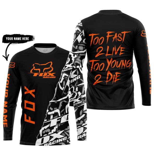 Too Fast To Live Too Young To Die - Fox Racing - Orange - Image 5