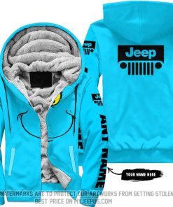 The Grinch - Limited Edition - Jeep - Sky Blue - Fleece Zip Hoodie
