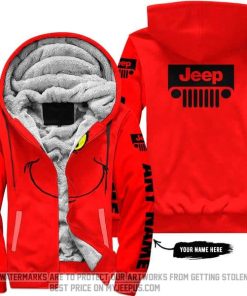 The Grinch - Limited Edition - Jeep - Red - Fleece Zip Hoodie