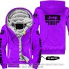 The Grinch - Limited Edition - Jeep - Purple - Fleece Zip Hoodie