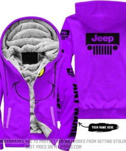 The Grinch - Limited Edition - Jeep - Purple - Fleece Zip Hoodie