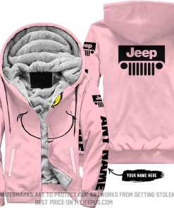 The Grinch - Limited Edition - Jeep - Pink - Fleece Zip Hoodie