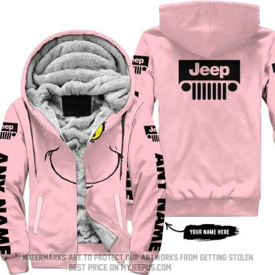 The Grinch - Limited Edition - Jeep - Pink - Fleece Zip Hoodie