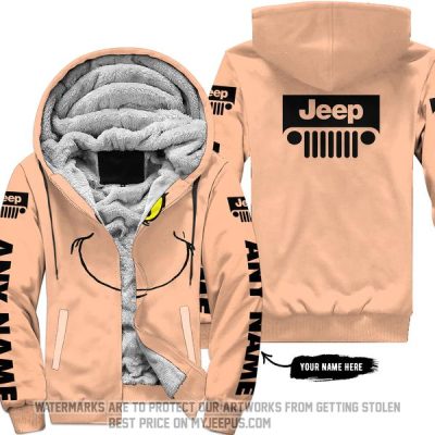The Grinch - Limited Edition - Jeep - Peach Fuzz - Fleece Zip Hoodie