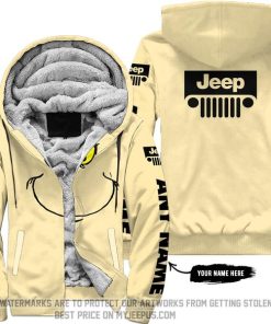 The Grinch - Limited Edition - Jeep - Pastel Yellow - Fleece Zip Hoodie