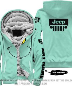 The Grinch - Limited Edition - Jeep - Mint - Fleece Zip Hoodie