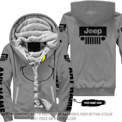 The Grinch - Limited Edition - Jeep - Grey - Fleece Zip Hoodie