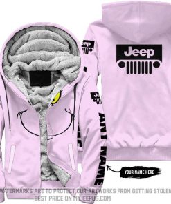 The Grinch - Limited Edition - Jeep - Fondant Pink - Fleece Zip Hoodie