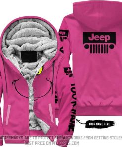 The Grinch - Limited Edition - Jeep - Bright Pink - Fleece Zip Hoodie
