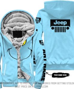 The Grinch - Limited Edition - Jeep - Baby Blue - Fleece Zip Hoodie