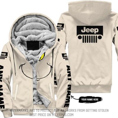 The Grinch - Limited Edition - Jeep - Almond - Fleece Zip Hoodie