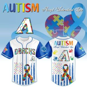 Arizona Diamondbacks x Special Autism Awareness Month-3D Baseball Jersey