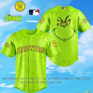 Milwaukee Brewers x The Grinch Jersey Editions Limited