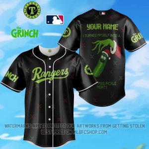 Limited Edition - Texas Rangers - The Grinch - Pickle Rick